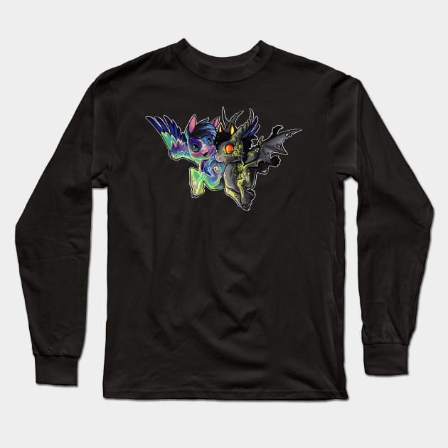 Nebula and brimstone Long Sleeve T-Shirt by BiancaRomanStumpff